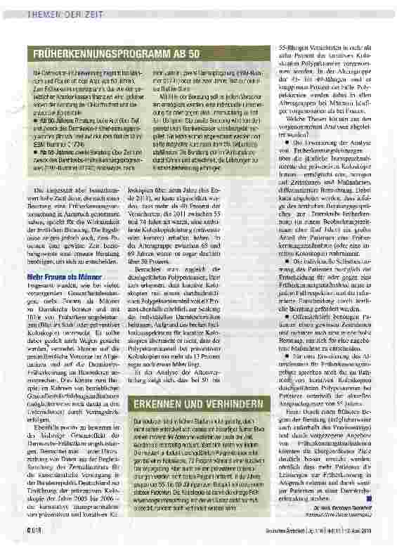 Vorschauseite 2: KBV plädiert für gezielte Ausweitung