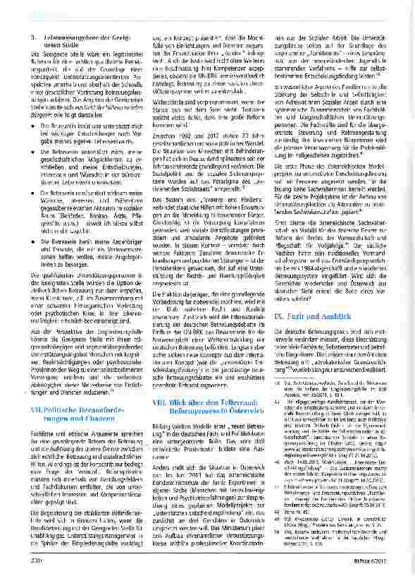 Vorschauseite 5: Praxismodell für eine reformierte Betreuung: Die Geeignete Stelle für unabhängiges Unterstützungsmanagement