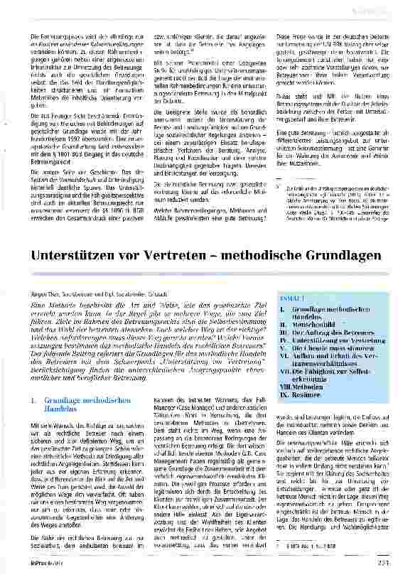 Vorschauseite 6: Praxismodell für eine reformierte Betreuung: Die Geeignete Stelle für unabhängiges Unterstützungsmanagement