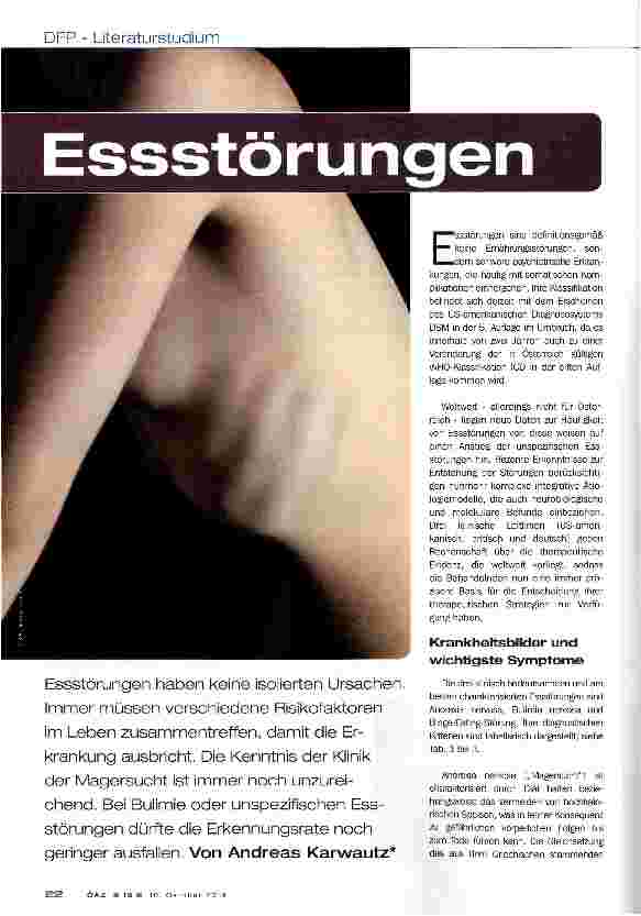 Vorschauseite 1: Essstörungen