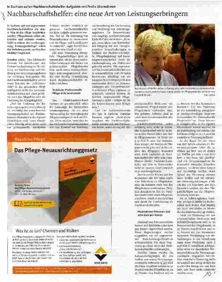 Vorschauseite 1: Nachbarschaftshelfer: eine neue Art von Leistungsbringer