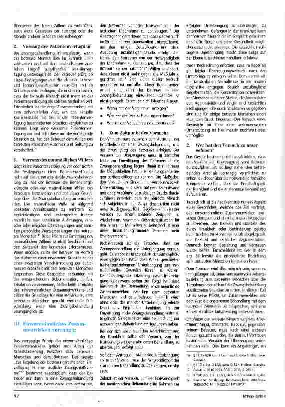 Vorschauseite 2: Die Einwilligung des Betreuers in die Zwangsbehandlung
