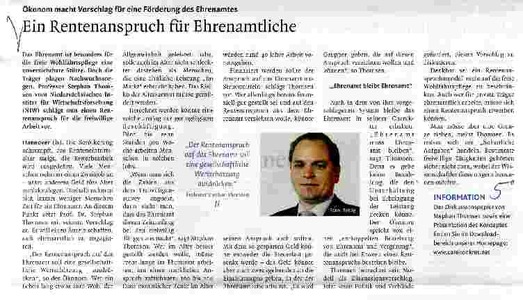 Vorschauseite 1: Ein Rentenanspruch für Ehrenamtliche