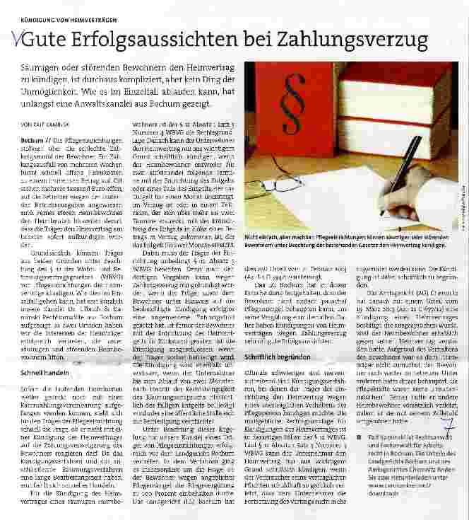 Vorschauseite 1: Gute Erfolgsaussichten bei Zahlungsverzug