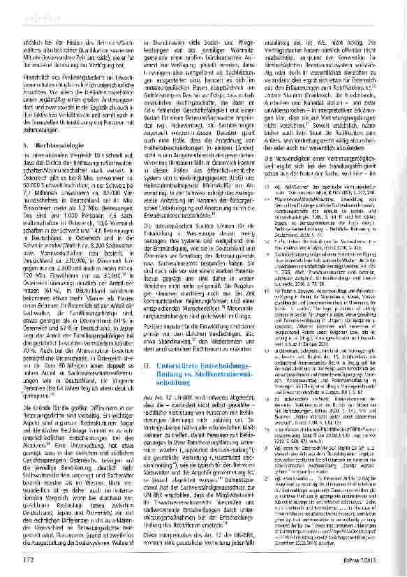 Vorschauseite 2: Stand und Perspektiven des Erwachsenenschutzes in rechtsvergleichender Sicht (Teil 1)