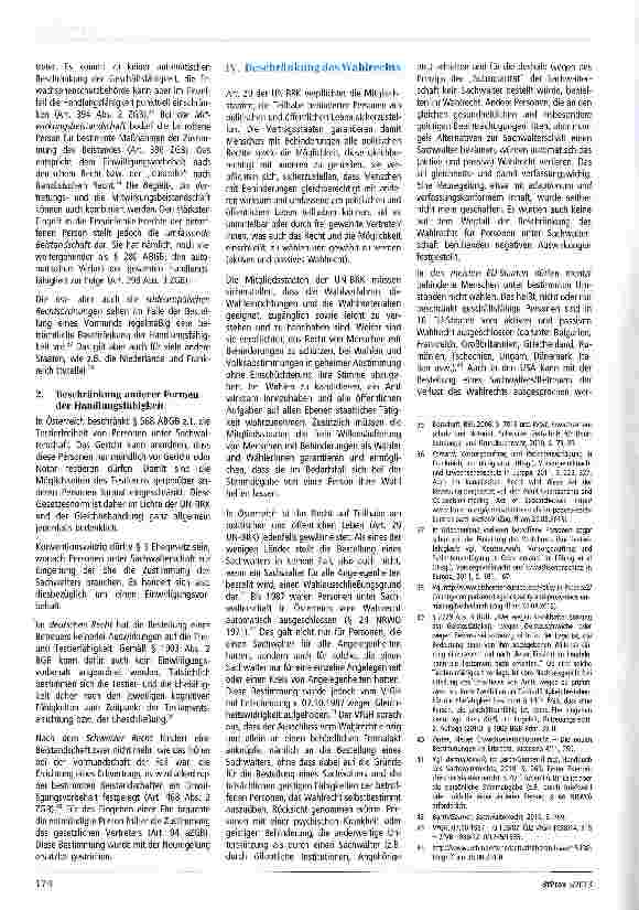 Vorschauseite 4: Stand und Perspektiven des Erwachsenenschutzes in rechtsvergleichender Sicht (Teil 1)