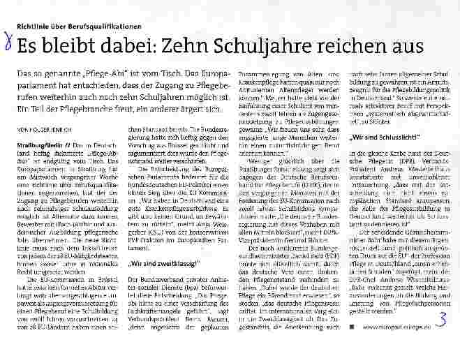 Vorschauseite 1: Es bleibt dabei: Zehn Schuljahre reichen aus