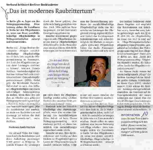 Vorschauseite 1: „Das ist modernes Raubrittertum