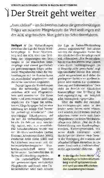Vorschauseite 1: Der Streit geht weiter