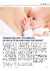 Vorschauseite 1: Einbindung der MTD-Berufe in den Eltern-Kind-Pass gefordert