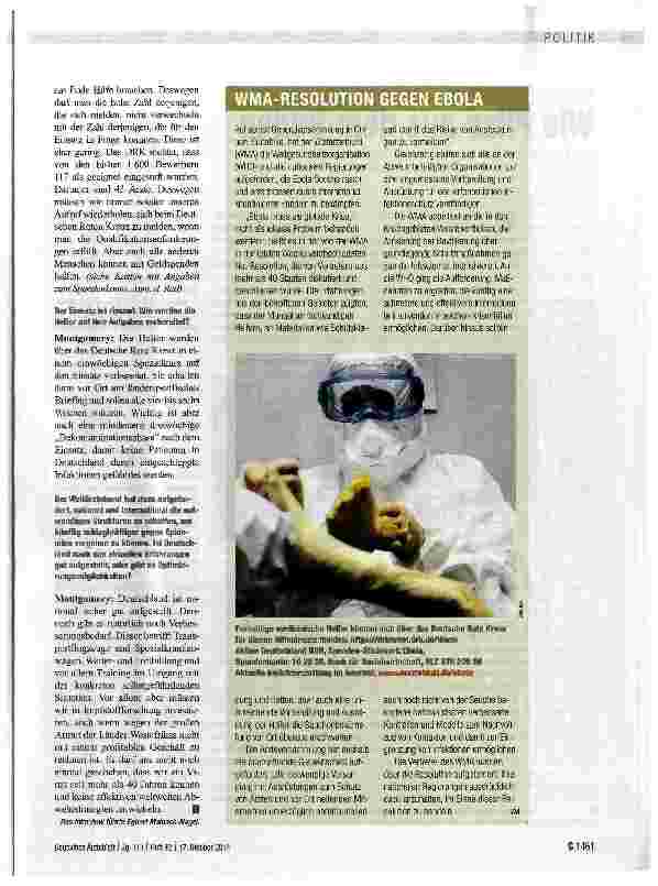 Vorschauseite 2: Große Gemeinschaftsaktion nötig