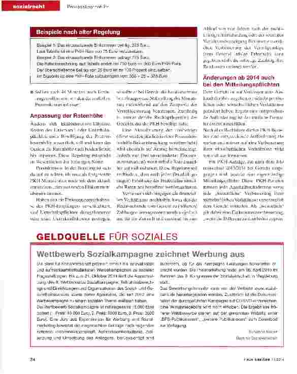 Vorschauseite 2: Seit 2014: Mehr Eigenbeteiligungfür Ratsuchende