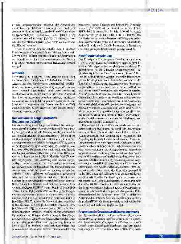 Vorschauseite 2: Beatmungskonzepte in der Intensivmedizin
