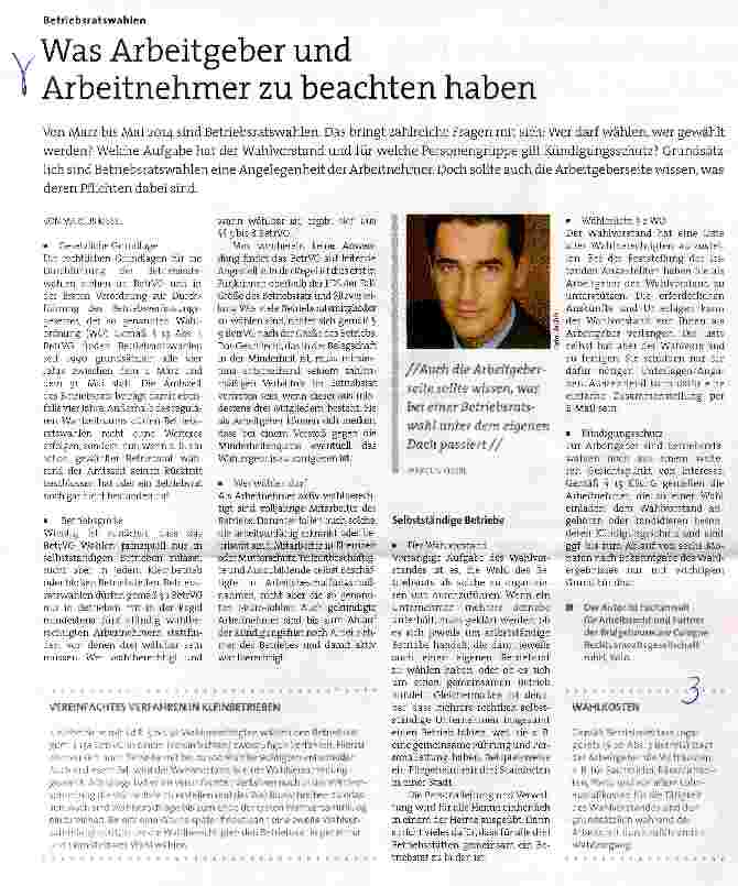 Vorschauseite 1: Was Arbeitgeber und Arbeitnehmer zu beachten haben