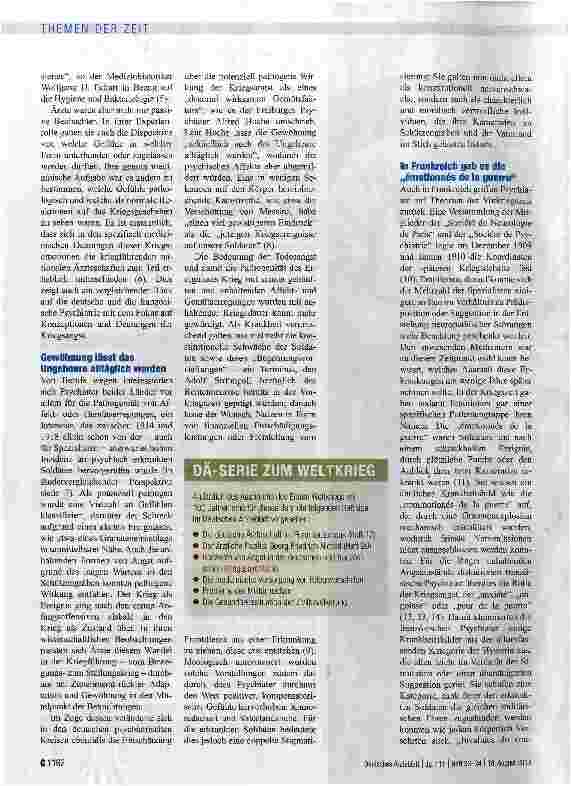Vorschauseite 2: Gefühlswelten: Konzepte von Angst in der Kriegspsychiatrie