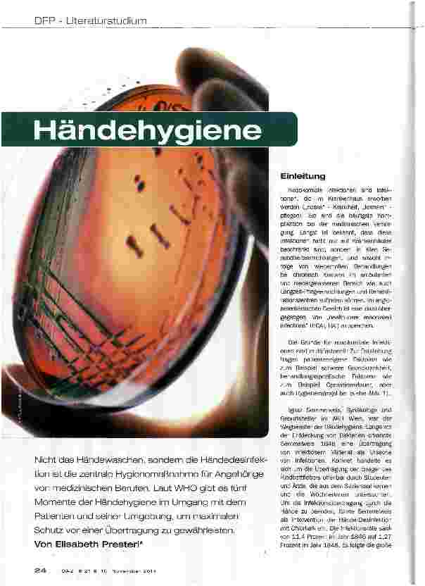 Vorschauseite 1: Händehygiene