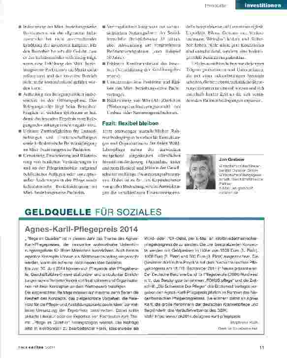 Vorschauseite 3: Pflegeimmobilien: lieber kaufen oder mieten?