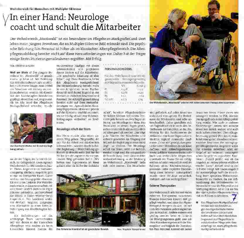 Vorschauseite 1: In einer Hand: Neurologe coacht und schult die Mitarbeiter