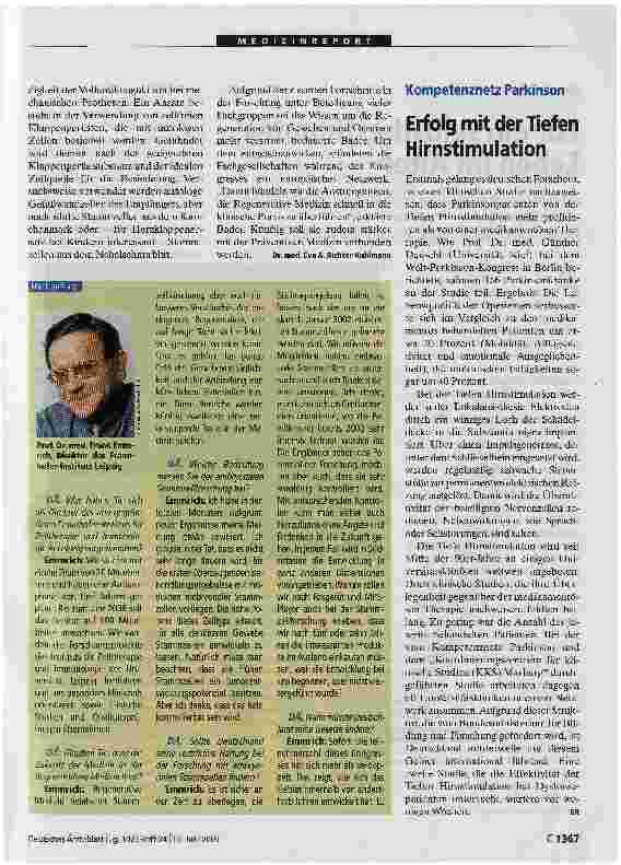 Vorschauseite 2: MEDIZINREPORT Regenerative MedizinWeit mehr als pure Stammzellforschung