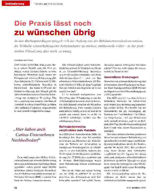Vorschauseite 1: Die Praxis lässt noch zu wünschen übrig