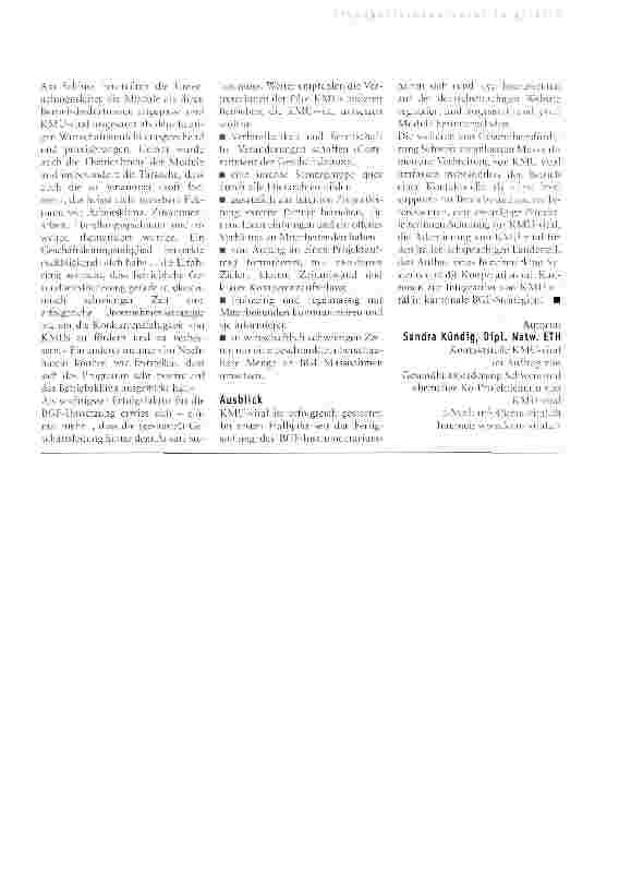 Vorschauseite 3: Gesundheitsmanagement in KMUs