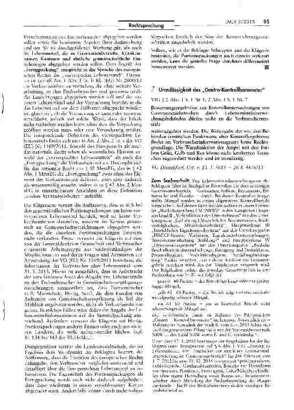 Vorschauseite 3: Kennzeichnungspflicht von Honig in Portionspackungen als „vorverpacktes Lebensmittel