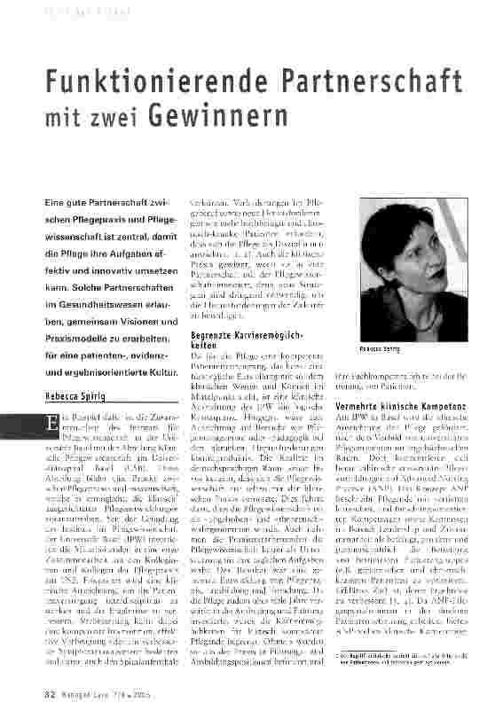 Vorschauseite 1: Funktionierende Partnerschaft mit zwei Gewinnern