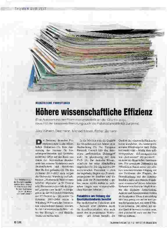 Vorschauseite 1: Höhere wissenschaftliche Effizienz