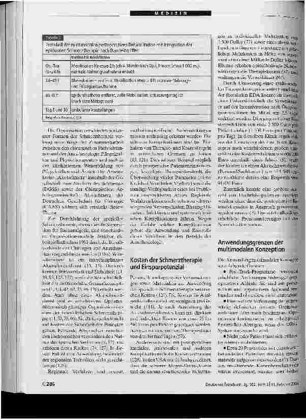 Vorschauseite 5: Postoperative Schmerztherapie-eine interdisziplinäre Notwendigkeit
