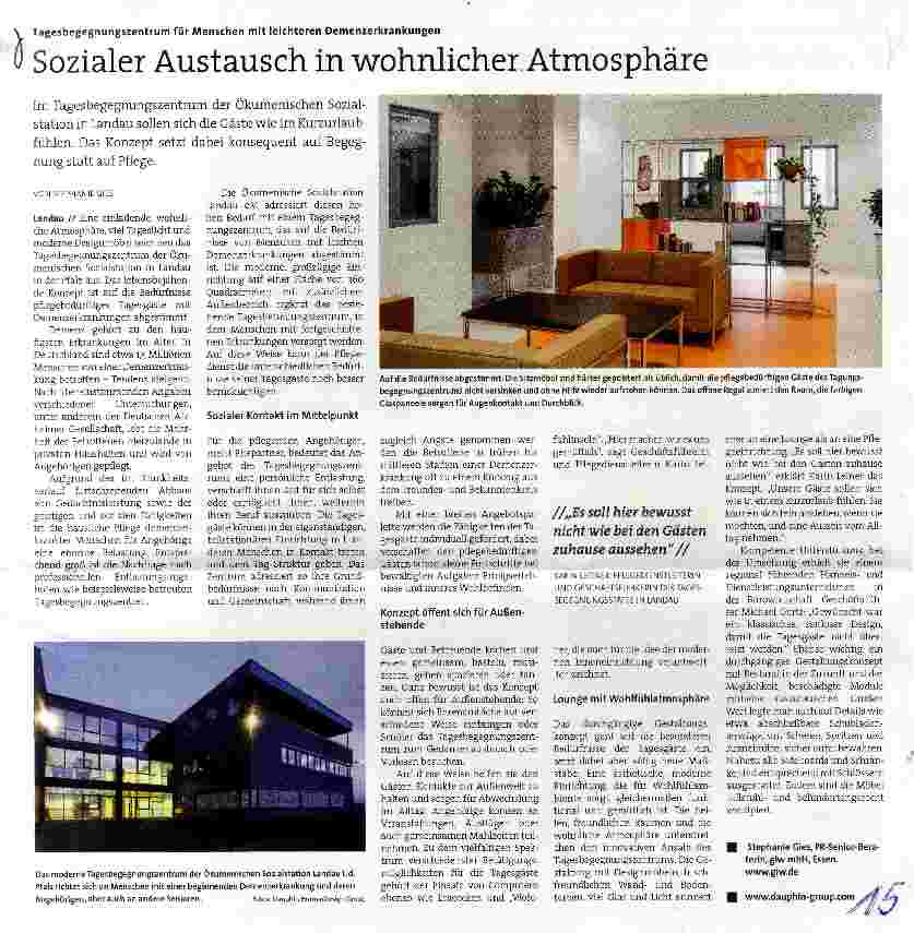 Vorschauseite 1: Sozialer Austausch in wohnlicher Atmosphäre
