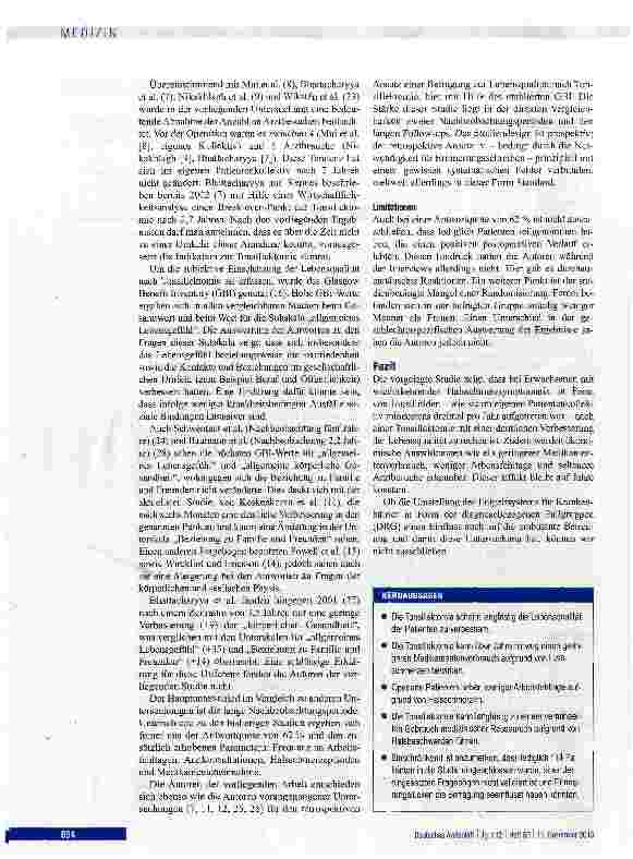 Vorschauseite 6: Langzeitergebnisse der Tonsillektomie bei Erwachsenen