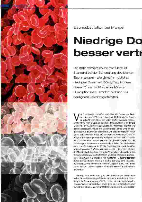 Vorschauseite 1: Niedrige Dosen: besser verträglich