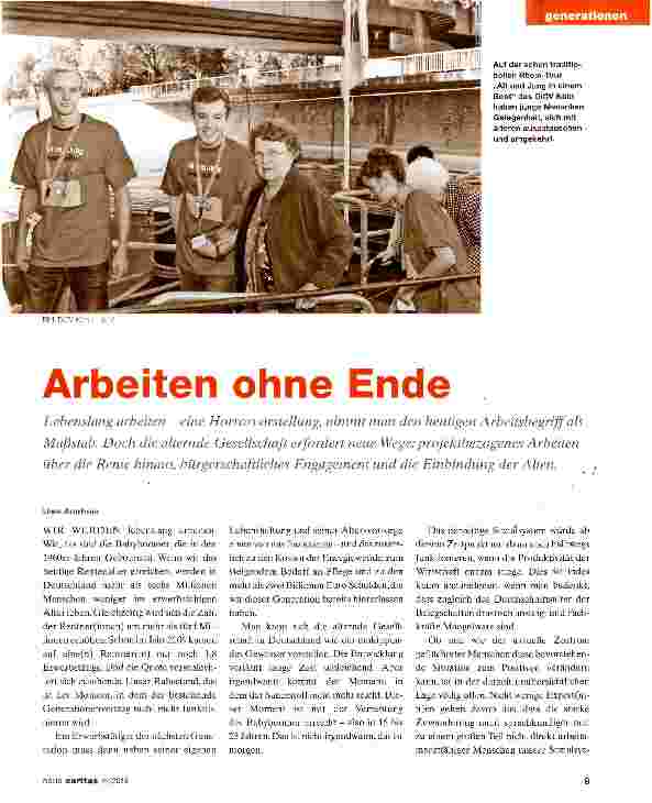 Vorschauseite 1: Arbeiten ohne Ende