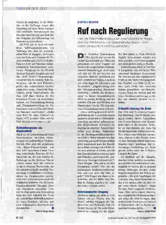 Vorschauseite 3: Club der medizinischen Avantgarde
