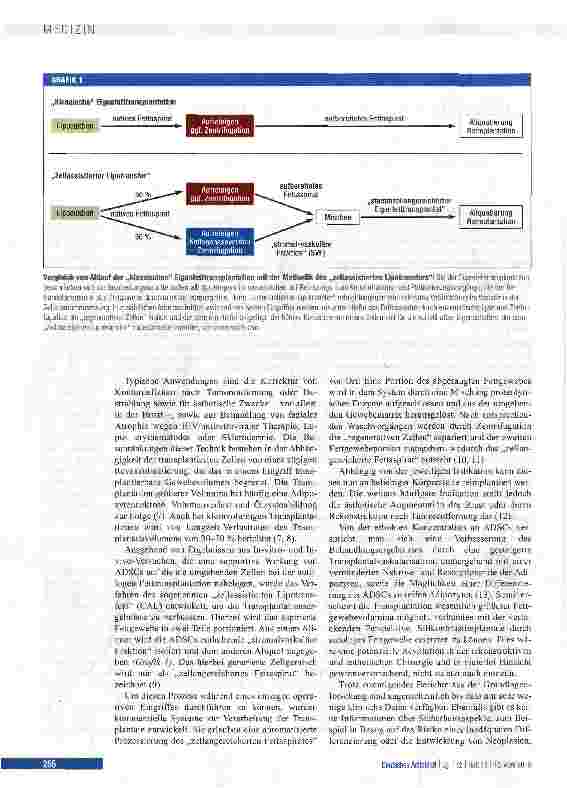 Vorschauseite 2: Zeilassistierte Eigenfetttransplantation