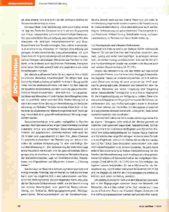 Vorschauseite 4: Prävention und Gesundheitsförderung
