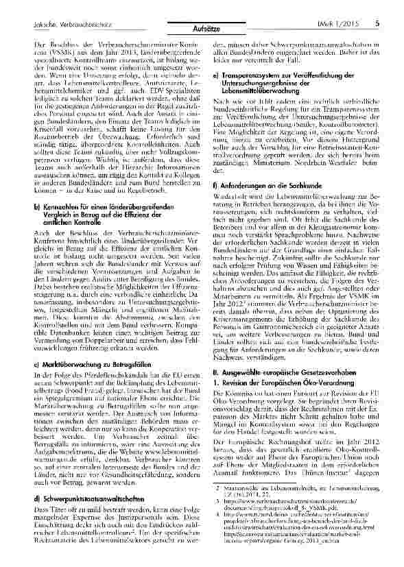 Vorschauseite 2: Reformbedarf des gesundheitlichen Verbraucherschutzes
