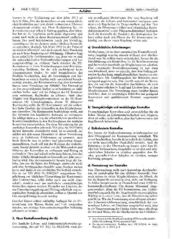 Vorschauseite 3: Reformbedarf des gesundheitlichen Verbraucherschutzes