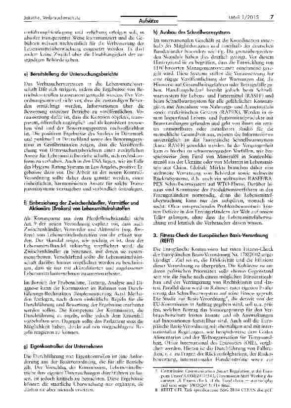 Vorschauseite 4: Reformbedarf des gesundheitlichen Verbraucherschutzes