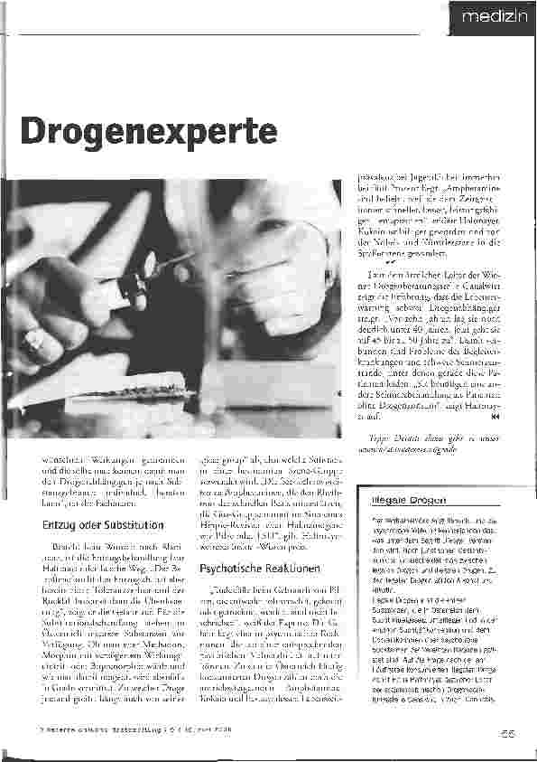 Vorschauseite 2: Hausarzt als Drogenexperte