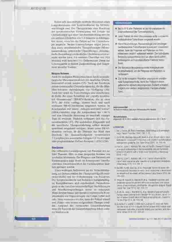 Vorschauseite 6: Interdisziplinäre Therapie von Hirnmetastasen