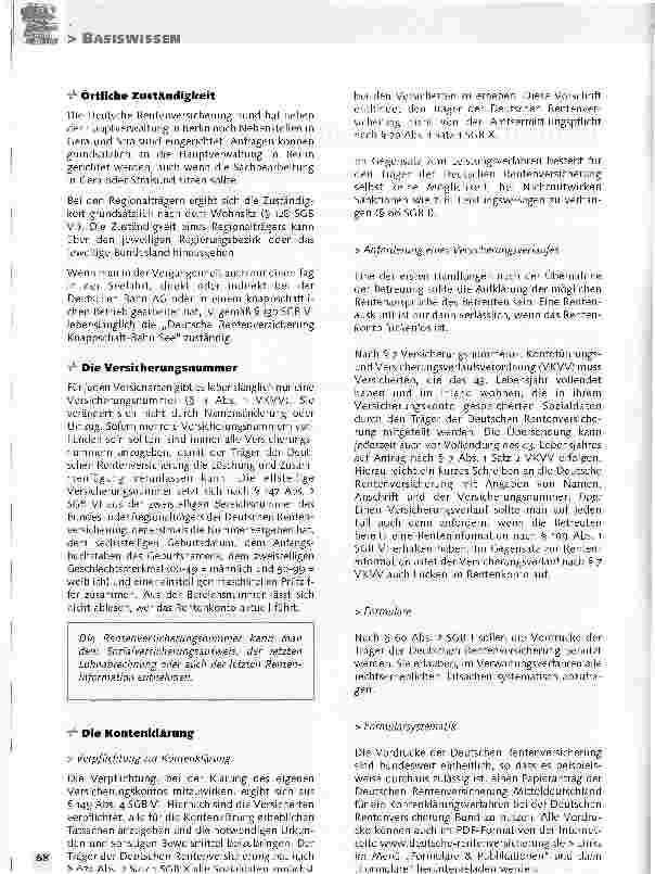 Vorschauseite 2: Gesetzliche RentenversicherungRentenkonto lückenlos klären!
