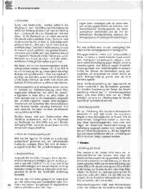 Vorschauseite 4: Gesetzliche RentenversicherungRentenkonto lückenlos klären!