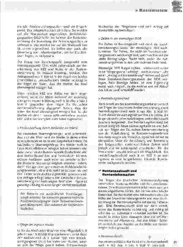 Vorschauseite 5: Gesetzliche RentenversicherungRentenkonto lückenlos klären!
