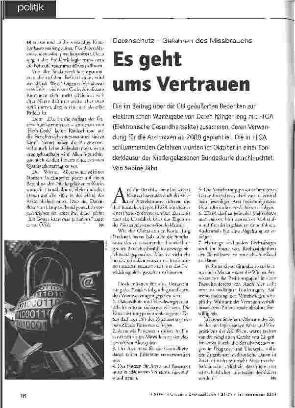 Vorschauseite 4: Noch wird vorsichtig bewertet