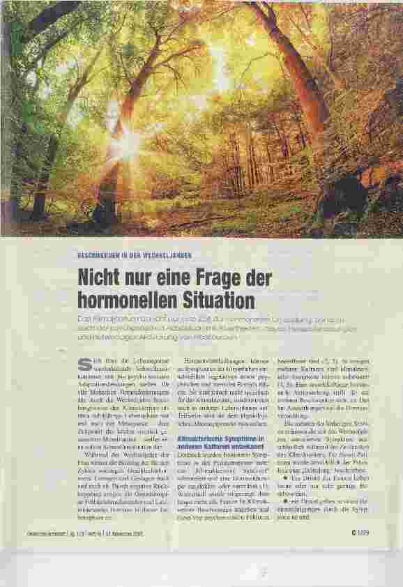 Vorschauseite 1: Nicht nur eine Frage der hormonellen Situation