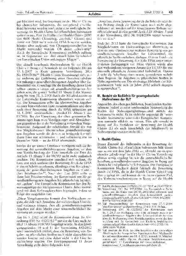 Vorschauseite 5: Die Zukunft der Botanicals in Europa: Bedarf es einer Roadmap der Europäischen Kommission?