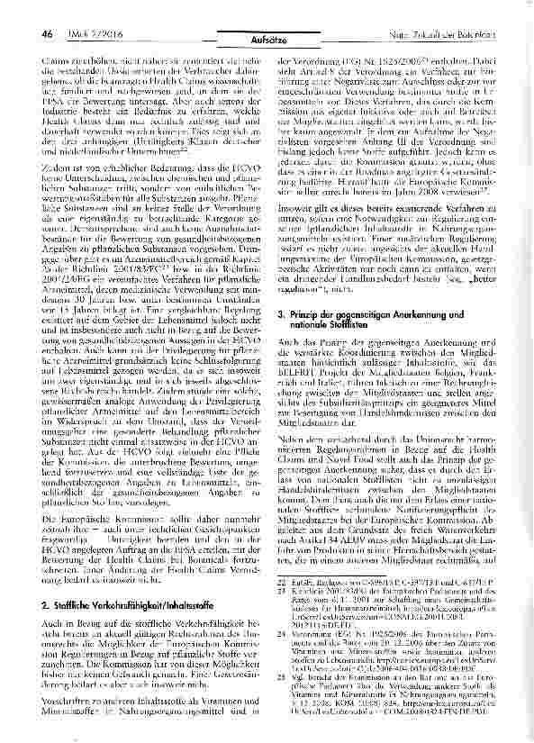Vorschauseite 6: Die Zukunft der Botanicals in Europa: Bedarf es einer Roadmap der Europäischen Kommission?
