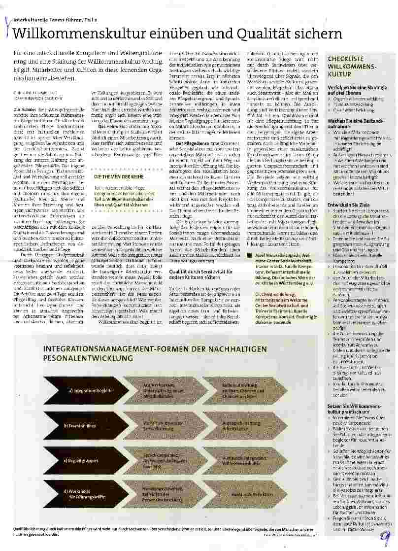 Vorschauseite 1: Interkulturelle Teams führen, Teil 2 Willkommenskultur einüben und Qualität sichern