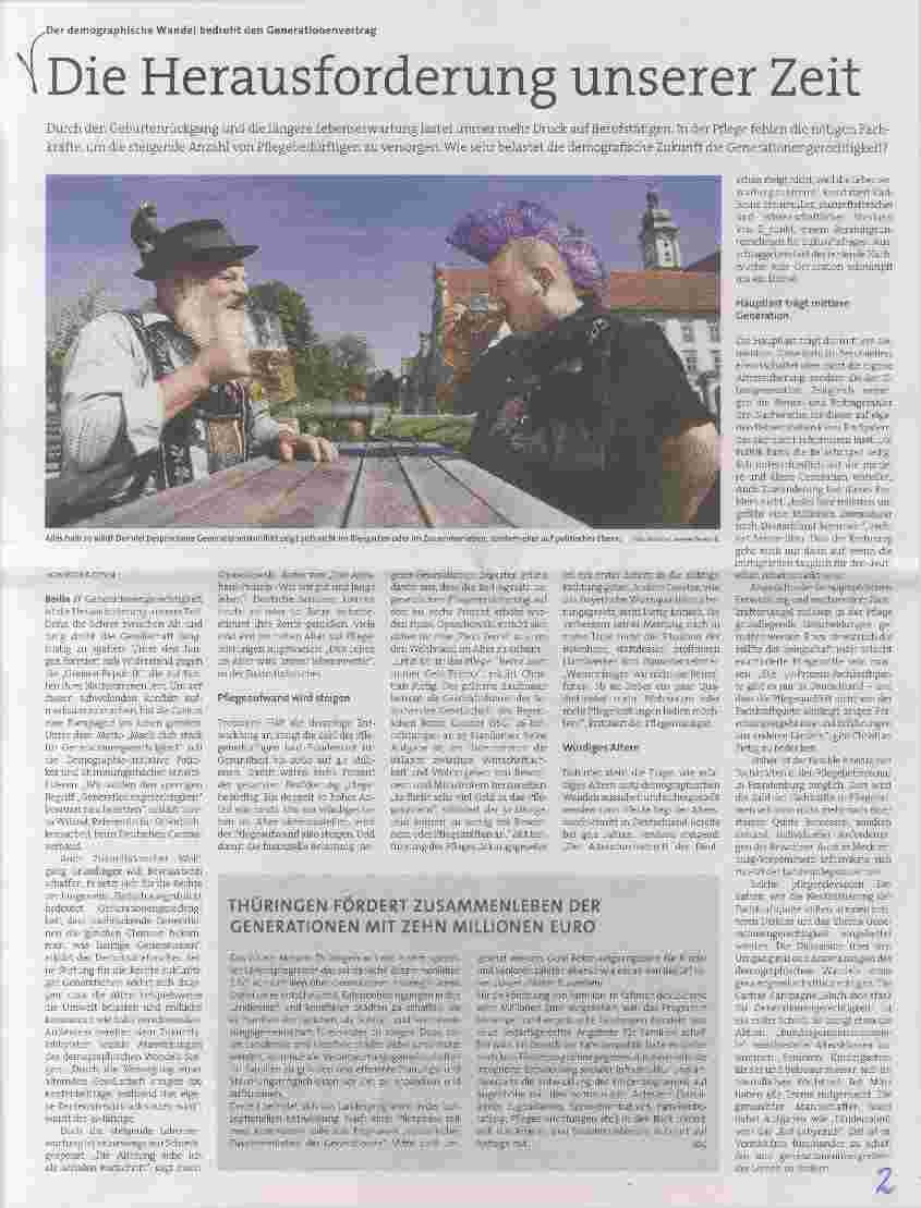 Vorschauseite 1: Die Herausforderung unserer Zeit
